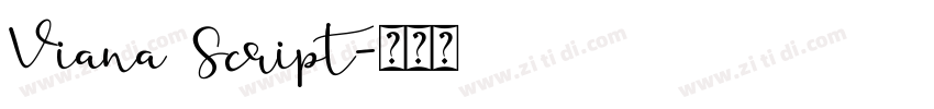 Viana Script字体转换